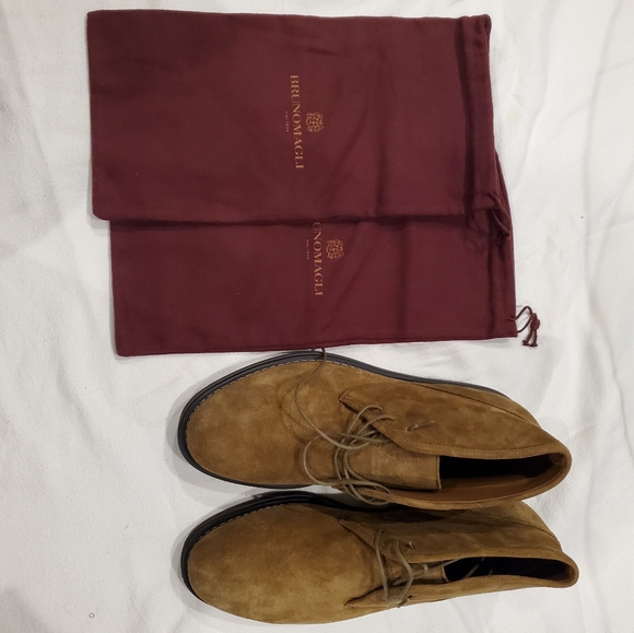 Bruno Magli Orlando Brown Suede Chukka Boots | Men’s Size 10.5 | NWT Italian Lux - Picture 4 of 14
